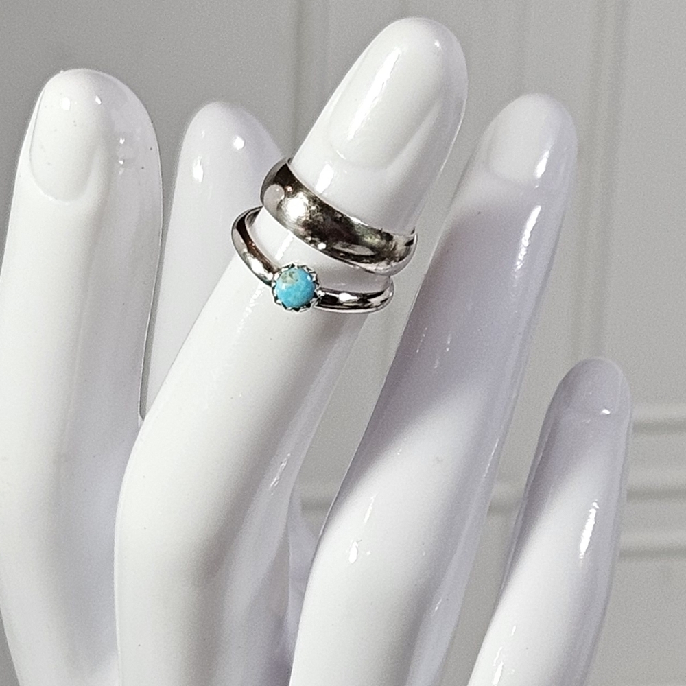 Navajo Turquoise & Sterling Child's Ring